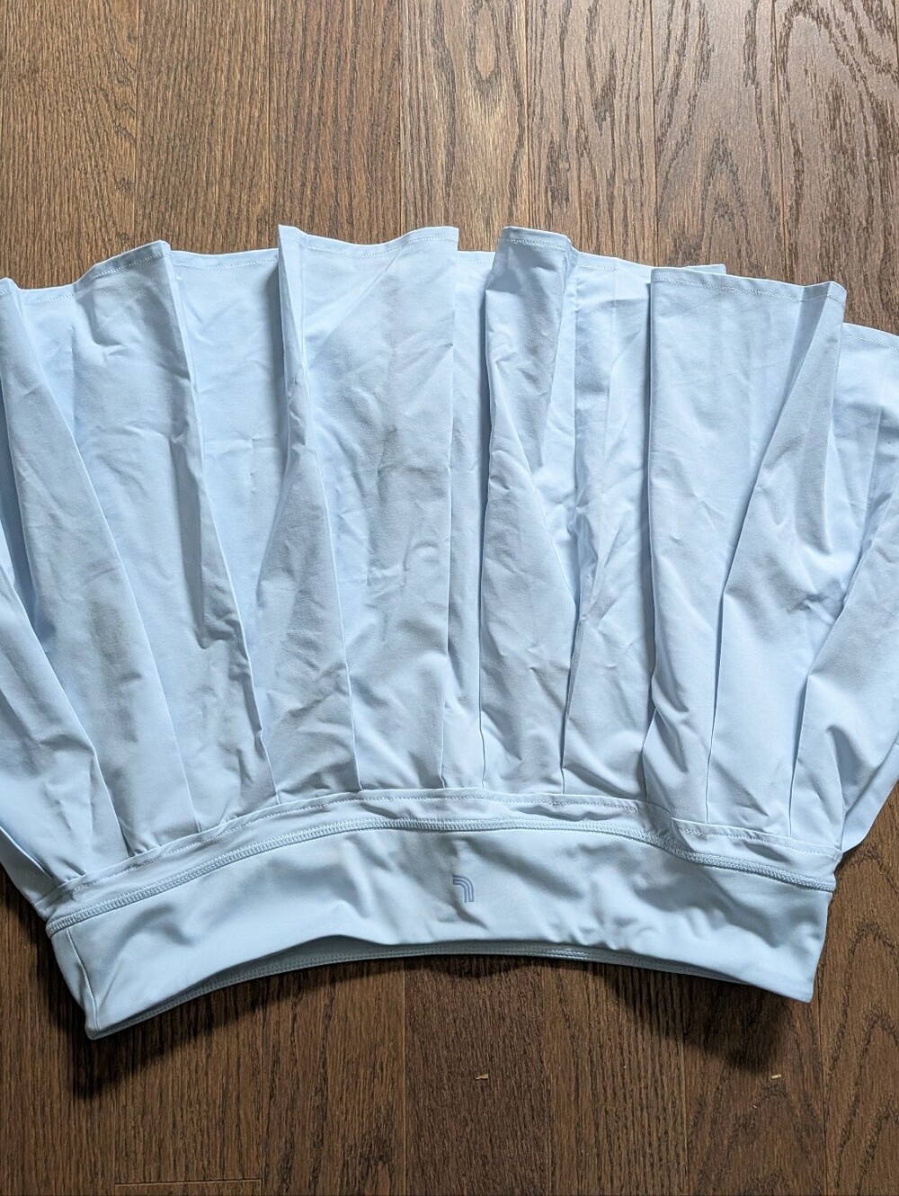 Light Blue Tennis Skirt with Built-In Shorts